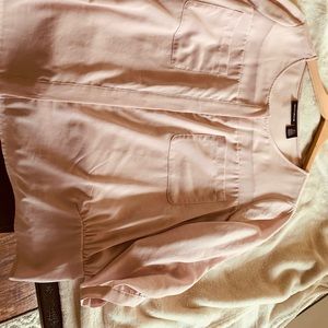 DKNY powder pink blouse large
